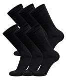 Cotton Diabetic Neuropathy Crew Socks (6 Pairs, Black, Men's 9-12/Women's 10-13) - Buy Online on GoSupps.com