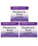 Massey s CF 100% Natural Probiotic Soap - Lavender Body Soap - 4oz Lavender Scent- Pack of 3 - Buy Online on GoSupps.com