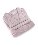 Sustainable Life Turkish Cotton Bathrobe - Dried Rose L-XL - Buy Online on GoSupps.com