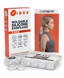 6 Pairs Vibes Silicone Ear Plugs - Custom Moldable Gel, Waterproof, 32 dB Noise Reduction for Sleep, Travel, Swimming, Studying, Construction - Buy Online on GoSupps.com