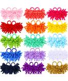 30 Pcs Boutique Baby Girls Bow Hair Ties Curly Ribbons Korker Bow for Hair Elastic Colored Hair Bands Ponytail Holders for Toddlers Kids (Artsy Style) - Buy Online on GoSupps.com