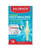 All Health Advanced Fast Healing Hydrocolloid Gel Bandages for Fingers & Toes - 16 ct | 2X Faster Healing for Blisters & Wound Care - 16 Count - Buy Online on GoSupps.com