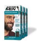 Just For Men Mustache & Beard Dye with Biotin, Aloe & Coconut Oil - Dark Brown M-45 (Pack of 3) - Buy Online on GoSupps.com
