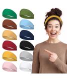 LOTUS78 12 Pack Women's Elastic Headbands - Non Slip Sweat Hair Wraps for Yoga, Workout, Running & Sports (Feel Icon) - Buy Online on GoSupps.com