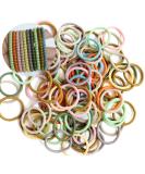 Spiral Hair Ties 100Pcs - No Crease Coil Elastic Hair Ties for Women & Girls - Buy Online on GoSupps.com