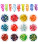 Giantree 12 Colors Face & Body Glitter Set - Festival Makeup & Nail Glitter - Hex Seed Glitter for Parties & Masquerades (Color B) - Buy Online on GoSupps.com