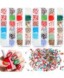 Christmas Glitter Nail Sequins - 4 Boxes of 3D Santa Snowflake & Elk Decals for DIY Craft & Acrylic Nail Decorations - Buy Online on GoSupps.com
