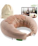 Backlaxx Acupressure Neck Pillow - Flip Function Buckwheat Filling Nude & Pastel Ros - Relieve Headaches & Neck Tension - Ideal for Home Car & Travel - Buy Online on GoSupps.com