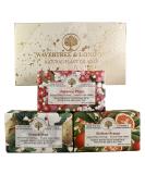 Wavertree & London Trio Gift Box - 3 Natural Soap Bars (7oz) - Japanese Plum French Pear Sicilian Orange - Moisturizing Triple Milled Soap for All Skin Types - Buy Online on GoSupps.com