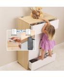 Qdos Zero-Screw Furniture Anti-Tip Kit | Gray | Patent Pending SecureHooks Anchor Holds up to 200 lbs in Drywall! - Easy Installation  No Screws  No Tools-Adhesive to Furniture Option! 1 Kit2 Straps - Buy Online on GoSupps.com