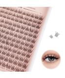 Shop Wispy Cluster Lashes - 144 Pcs Natural Individual Eyelashes | 12mm C D Curl DIY Extensions | Super Thin Band | International Shipping - Buy Online on GoSupps.com