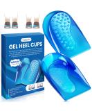 Medipaq Posture Correcting Gel Heel Pads - 1 Pair (S/M: UK Size 3-8) Gel Heel Cups - Gel Heel Pads for Plantar Fasciitis - Angled Design Corrects Pronation or Supination 1x Pair - S/M (Size 3 - 8) - Buy Online on GoSupps.com