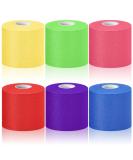 6 Pack 30 Yards Pre-wrap Foam Underwrap Tape Rolls - Ideal for Ankles, Wrists, Knees, and Hair - Assorted Colors - Buy Online on GoSupps.com