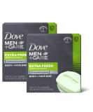 Dove Men+Care Extra Fresh Body and Face Bar - 20 Bars, 40 Ounces (Pack of 2) - Buy Online on GoSupps.com