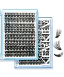 KevKev 3D Fluffy Cluster Lashes 320Pcs DIY Extensions, 30-50D Mixed Individual Eyelash Clusters - Thin Band & Soft - Buy Online on GoSupps.com