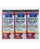 Family Care Nasal Relief Pump Mist Spray .5OZ - Pack of 3 - Buy Online on GoSupps.com