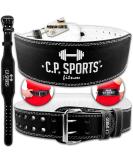 C.P.Ports Weight lies XXS - 6XL |Leather training belt - padded |Belt for weightlifting powerlifting bodybuilding strength training fitness |Weight Lifting Belt for women & men M black/inner surface white - Buy Online on GoSupps.com
