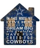 NFL Dallas Cowboys Team Color House Sign - 12 inch | Officially Licensed Merchandise - Buy Online on GoSupps.com