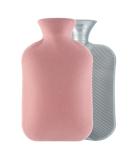 Samply 2L Hot Water Bottle with Soft Cover for Neck & Shoulder Pain Relief - Hot/Cold Therapy Hand & Feet Warmer in Pink/Light Pink - Buy Online on GoSupps.com