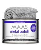 MAAS Metal Polish 1.1lb Can - Universal Metal Cleaner & Tarnish Remover for Silver Brass Copper | Free Cloth Included - Buy Online on GoSupps.com