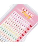 VNE Mixed Colorful Lash Extensions - Premade Volume & Mega Volume Fans | 6D C Curl | Pink Red Yellow Green Orange Purple Blue Brown - Shop Internationally - Buy Online on GoSupps.com