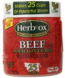 Herbox Beef Bouillon Cubes 25 Cubes - 3.25oz (Pack of 6) - Buy Online on GoSupps.com