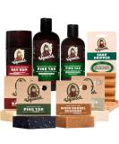 Dr. Squatch Men's Natural Bar Soap Set - Forest Full Routine with Shampoo Conditioner Deodorant & Pine Tar - Perfect Gift for Men - Shop Now - Buy Online on GoSupps.com