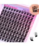 Buy Wiwoseo Self Adhesive Eyelashes | Pre-Glued Cluster Extensions | Waterproof D Curl Lash Clusters - No Glue Needed - Buy Online on GoSupps.com