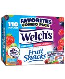 Welch's Fruit Snacks Mixed Fruit & Berries - Gluten Free Bulk Pack (110 Individual Bags, 0.9 oz Each) - Buy Online on GoSupps.com