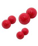 Magnet Acupuncture Massage Balls - 3 Sets (32mm 45mm 55mm ) for Pain Relief & Relaxation - Red - Buy Online on GoSupps.com