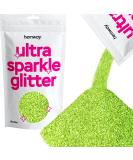 Hemway Lime Green Ultrafine Glitter 100g - Cosmetic Safe Extra Fine Craft Glitter | International Shipping - Buy Online on GoSupps.com