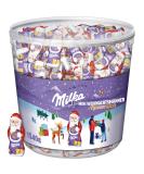 Milka Mini Santa Claus 1 x 1540g I Christmas chocolate large pack I Advent calendar I 175 pieces I mix from 3 varieties I sweets for Christmas from 100% alpine milk chocolate Santa Clauses from Alpine milk - Buy Online on GoSupps.com