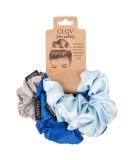 Shop Satin Hair Tie Scrunchies for Girls | 3-Piece Rubber Hair Band Set - Perfect for Braiding & Styling - Buy Online on GoSupps.com
