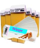 6x 100ml Roller Wax Cartridges + 100 Strips: Banana Body & Leg Waxee - Buy Online on GoSupps.com