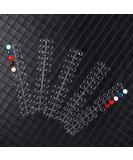 240 Round False Nails Tips Display Clear Nail Color Chart with Adhesive Sticker - Nail Design Salon Essential - Buy Online on GoSupps.com