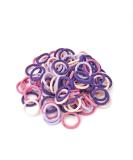100 Pcs Mini Colorful Elastic Hair Ties for Girls - Gradient Purple Toddler Ponytail Holders - Buy Online on GoSupps.com