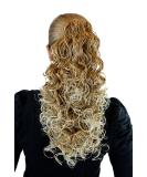 Voluminous Blonde Mix Hairpiece Braid - 40cm Curls with Butterfly Clip | SKU 6046-16T88 | Shop Internationally - Buy Online on GoSupps.com
