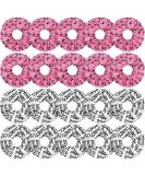 20 Pieces Girls Dance Hair Scrunchies - Ballet Pattern White Pink Hair Ties for Gymnastics & Dance Accessories - Buy Online on GoSupps.com
