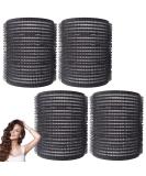 4pk Black Self-Holding Velcro Hair Rollers for Volume | Large Hairdressing Curlers for Long & Short Hair | Salon Quality Black Hair Rollers - Buy Online on GoSupps.com
