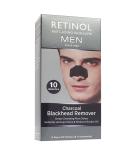 Retinol Men s Charcoal Blackhead Remover Original Anti-Aging Peel-Off Pore Strips for Deep Cleansing & Pore Unclogging | Fast Results in 10 Minutes - Buy Online on GoSupps.com