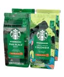 STARBUCKS Pike Place Roast Single-Origin Colombia Whole Bean Coffee 450g (Pack of 4) - Buy Online on GoSupps.com
