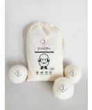 Organic Wool Dryer Balls XL 6-Pack | Natural Reusable Fabric Softener | Eco-Friendly Baby Safe Anti-Static | Chemical Free Energy Saving Laundry Solution - Buy Online on GoSupps.com