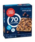 Fiber One 90 Calorie Chocolate Chip Cookie Brownies - 6 Pack, 0.89 oz Bars - Buy Online on GoSupps.com