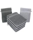 Betz 10 pieces wash gloves premium 100% cotton washcloth set 16x21 cm color anthracite and silver gray - Buy Online on GoSupps.com