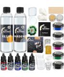Artspiration Crystal Clear Epoxy Resin Kit 16 Oz - Beginner's Art Epoxy Kit with Mica Powder, Pigments, Silicon Molds, Crushed Glass - Ideal for Crafts & Casting Projects - Buy Online on GoSupps.com