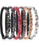 Braided Floral Headbands - 6 Piece Set for Girls & Women | Adjustable, Elastic, Stretch Fabric Hair Accessory - Ideal for Hair Styling - Buy Online on GoSupps.com
