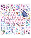 Konsait Glitter Temporary Tattoo for Girls, 24 Sheets Butterfly Mermaid Fairy Flowers Tattoo Stickers for Kids, Waterproof Fake Tattoos for Birthday Party Favors Goodie Bags Stuffers Party Fillers - Buy Online on GoSupps.com