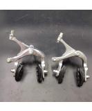 CDHPOWER Aluminum Alloy Bike Disc Brake Set - Front & Rear Side Pull Caliper for Mountain, Folding, and Road Bicycles - Silver - Buy Online on GoSupps.com