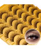 Zegaine 3D Cat Eye False Eyelashes - Natural Look, 12mm Fluffy Wispy Faux Mink - 14 Pairs Pack - Buy Online on GoSupps.com