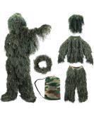 ZORVEM Kids Ghillie Suit 3D Camouflage Hunting Apparel - Sizes S/M/L/XL/XXL - Buy Online on GoSupps.com